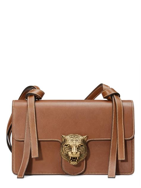 gucci tiger brown bag|gucci bag with tiger head.